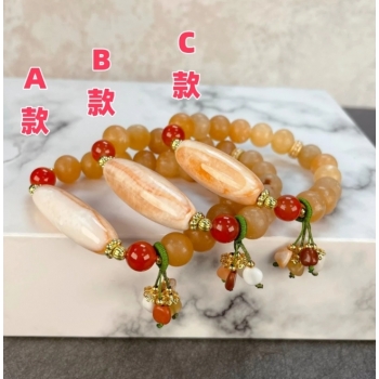 珊瑚舍利天珠手串(V779)