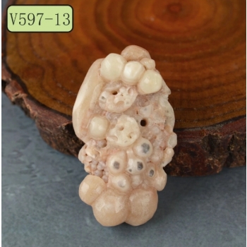 跳出舍利原礦雕刻吊墜（V597-11~13）